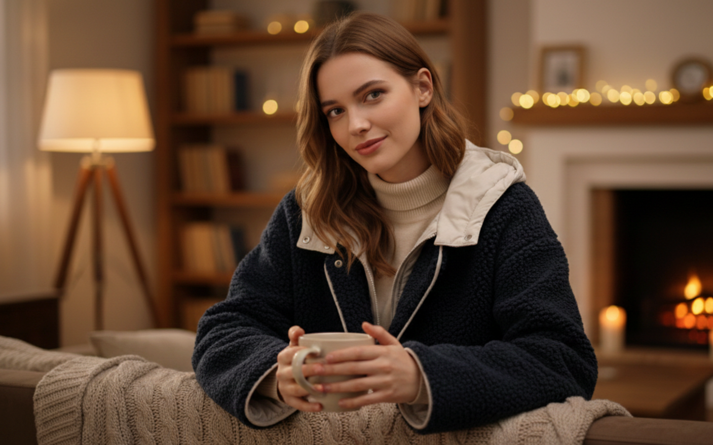 Veste Cosy Matelassée Navy